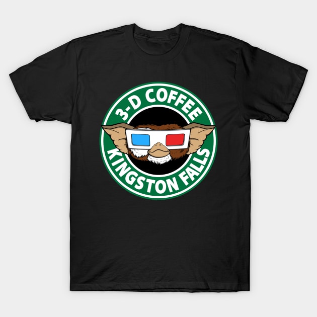 3-D Coffee T-Shirt by Melonseta